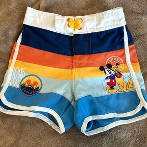 Disney rashguard and shorts, size 2T